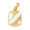 Brass Enamel Pendants KK-P283-28B-G-1