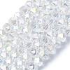 AB Color Plated Glass Beads EGLA-L018-B-AB08-1