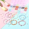 850Pcs Crackle Glass Beads Strands GLAA-FS0002-08-10