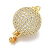 Rack Plating Brass Micro Pave Cubic Zirconia Pendants KK-L224-071G-2