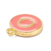 Golden Plated Alloy Enamel Charms X-ENAM-Q437-11O-2