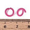 Spray Painted Iron Open Jump Rings IFIN-T017-04B-17-2