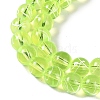 Drawbench Transparent Glass Beads Strands GLAD-Q012-8mm-07-2