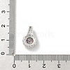 925 Sterling Silver Micro Pave Clear Cubic Zirconia Charms STER-U008-02P-03-3