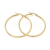 Vacuum Plating 201 Stainless Steel Hoop Earrings with 304 Stainless Steel Pins for Women EJEW-D279-12G-01-1