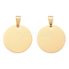 Ion Plating(IP) 304 Stainless Steel Pendants LS-STAS-I311-05A-G-1
