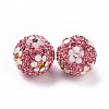 Polymer Clay Rhinestone Beads RB-L029-03K-3