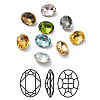 Faceted K9 Glass Rhinestone Cabochons GGLA-R402-07A-1