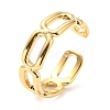 304 Stainless Steel Open Cuff Ring for Women RJEW-C016-06G-1