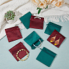 DICOSMETIC 12Pcs 2 Colors Velvet Jewelry Storage Zipper Bags ABAG-DC0001-01-4