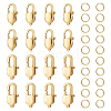 Unicraftale 16Pcs 2 Size Ion Plating(IP) 304 Stainless Steel Lobster Claw Clasps STAS-UN0040-76A-1