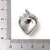Brass Micro Pave Cubic Zirconia Pendants KK-P290-62P-3