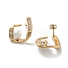 Ion Plating(IP) 304 Stainless Steel Stud Earrings EJEW-K281-21G-2