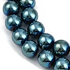 Electroplated Synthetic Magnetic Hematite Beads Strands G-G174-L01-4