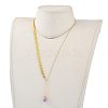 Brass Lariat Necklaces NJEW-JN03001-5