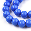 Opaque Solid Color Glass Beads Strands GLAA-T032-P8mm-11-3