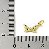 Real 18K Gold Plated Brass Pave Cubic Zirconia Pendants KK-M283-11Q-02-3