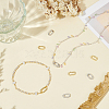 8Pcs 2 Colors Rack Plating Brass Spring Gate Rings KK-OC0001-74-4
