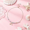 Natural Mixed Stone & Quartz Crystal Round Beaded Necklaces NJEW-JN05302-02-1