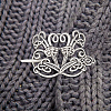 Viking Alloy Hair Clip with Hair Sticks OHAR-WH0001-04C-6