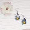 Alloy Enamel Dangle Earrings WG48F3E-02-1