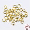925 Sterling Silver Split Jump Rings STER-F036-01G-0.6x7mm-3