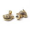 Brass Cubic Zirconia Charms KK-G446-25G-01-3