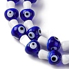 Handmade Evil Eye Lampwork Beads Strands LAMP-S069-01E-3