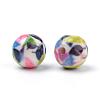 Opaque Printed Acrylic Beads MACR-S271-12mm-10-2