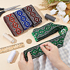   14M 4 Colors Ethnic Style Rhombus Pattern Polyester Ribbon OCOR-PH0003-89-3