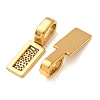 Tibetan Style Alloy Glue-on Flat Pad Bails LS-TIBE-4710-AG-RS-2