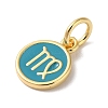 Real 18K Gold Plated Brass Enamel Charms KK-L216-001G-L05-2