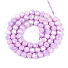 Anti-Tarnish Electroplate Glass Beads Strands X-EGLA-T021-6mm-15-02-2