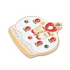 Christmas Alloy Enamel Pendants ENAM-K074-01G-16-2