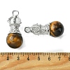 Natural Tiger Eye Pendants G-C114-04P-16-3