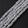 Crystal Glass Rondelle Beads Strands LS-EGLA-F049C-03-1