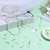 100Pcs 4 Colors Baking Paint Transparent Glass Pendants FIND-SC0023-48-4