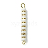 Natural Howlite & Electroplated Synthetic Non-magnetic Hematite Heishi Connector Charms PALLOY-JF03291-03-1