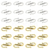 30Pcs 2 Colors Tibetan Style Alloy S-Hook Clasps TIBE-YW0001-96-2