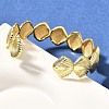 Brass Cuff Bangles for Women BJEW-U018-03G-3