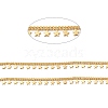 Rack Plating Brass Curb Chains CHC-I040-08G-2