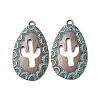 Tibetan Style Alloy Pendants X-FIND-B055-02C-1