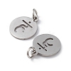 304 Stainless Steel Charms STAS-Q201-T450P-2