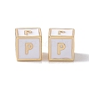 Rack Plating Brass Enamel Beads KK-B060-04G-04P-2
