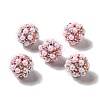 Polymer Clay Rhinestone Beads RGLA-D050-01H-2