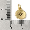 Brass Micro Pave Cubic Zirconia Charms KK-M283-19C-01-3