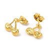 Ion Plating(IP) 304 Stainless Steel Stud Earrings for Women EJEW-I281-40G-2