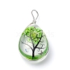 Transparent Glass Pendants GLAA-SZC0001-01E-1