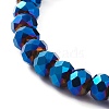 Electroplate Glass Beads Stretch Bracelets BJEW-JB05794-3