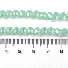 Baking Electroplate Glass Beads Strands DGLA-A039-J6MM-B07-4